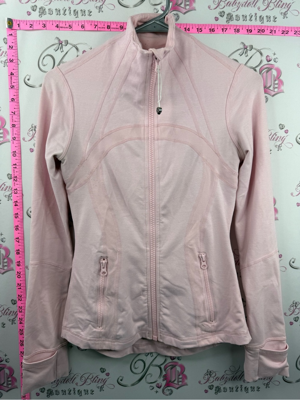 lululemon athletica rare strawberry milkshake Light Pink Full-Zip vintage Jacket